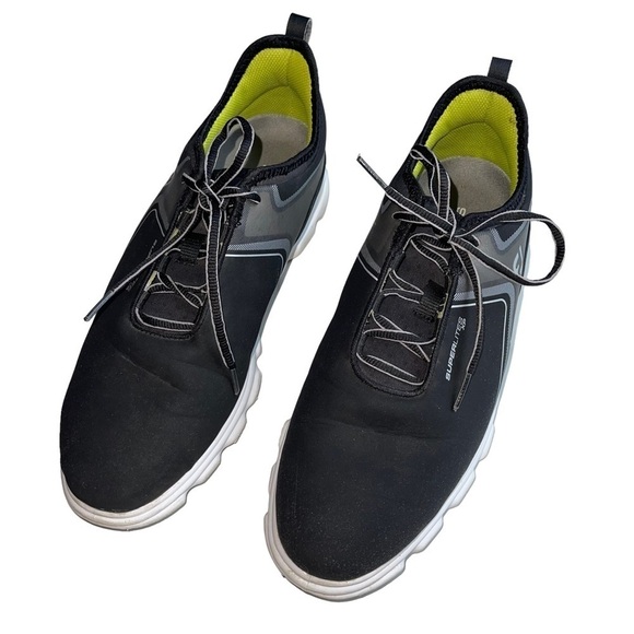 FootJoy Superlites XP Mens 9.5 Grey Lime Lightweight Spikeless Golf Shoes 58075